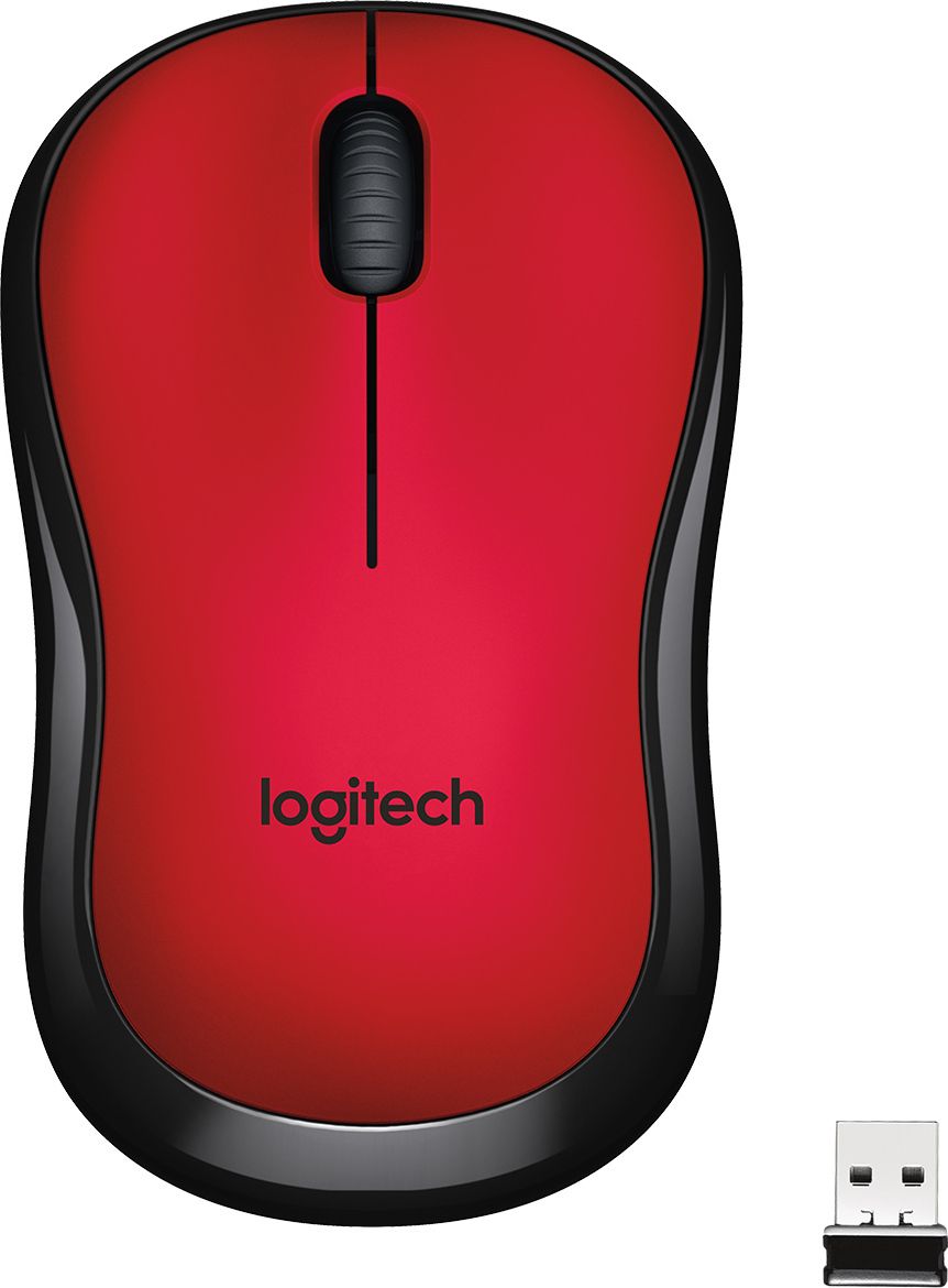 Logitech mouse M220 Silent - red